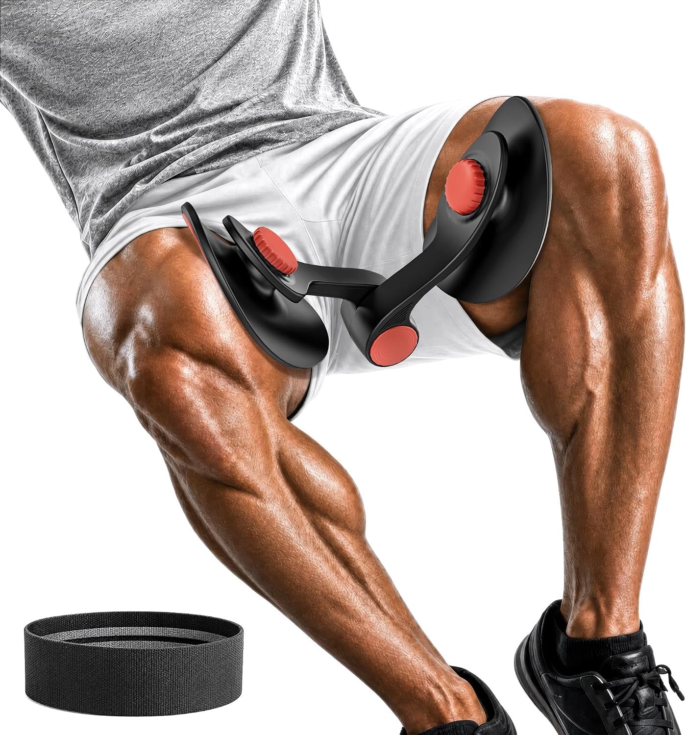 Pelvic Floor Exercise Devices 35lb Resistance Kegel Thigh Trainer with Band