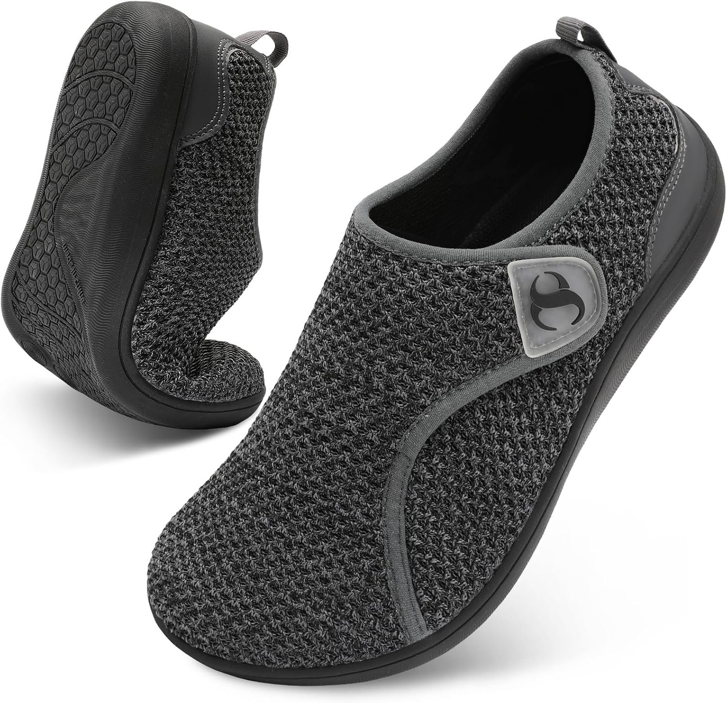 Womens Walking Shoes Comfortable Wide Diabetic Shoes Adjustable Zero Drop Edema Shoe Breathable Neuropathy Nursing Shoes Casual Wide Width Sneakers