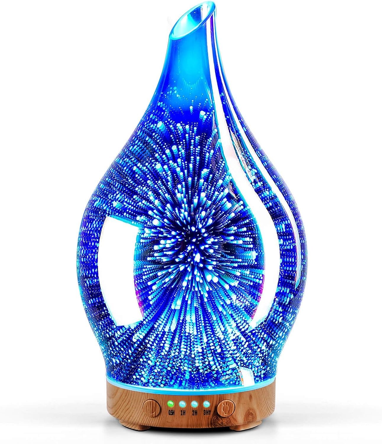 Porseme Essential Oil Diffuser 150ml Handmade Glass Diffuser 6H Runtime