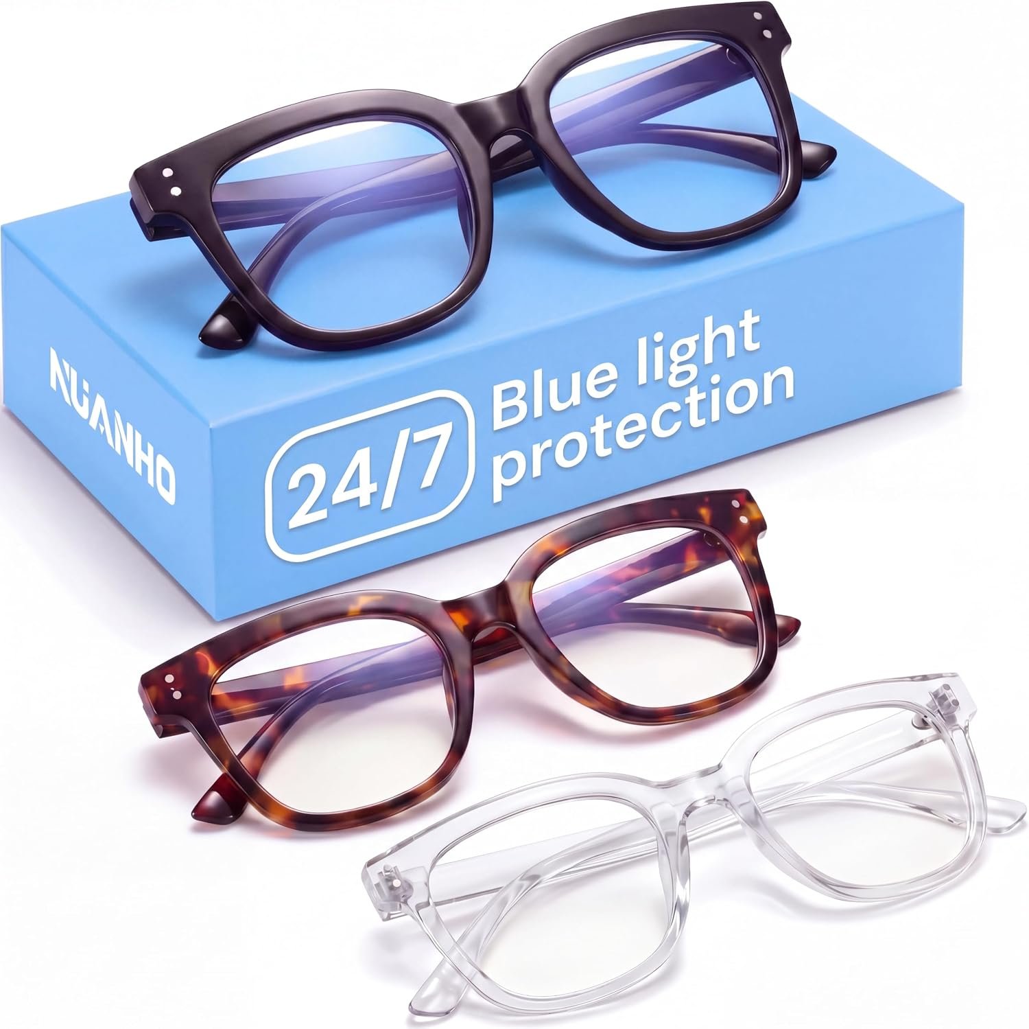 Blue Light Glasses for Women – Oversized Computer Screen Eyewear