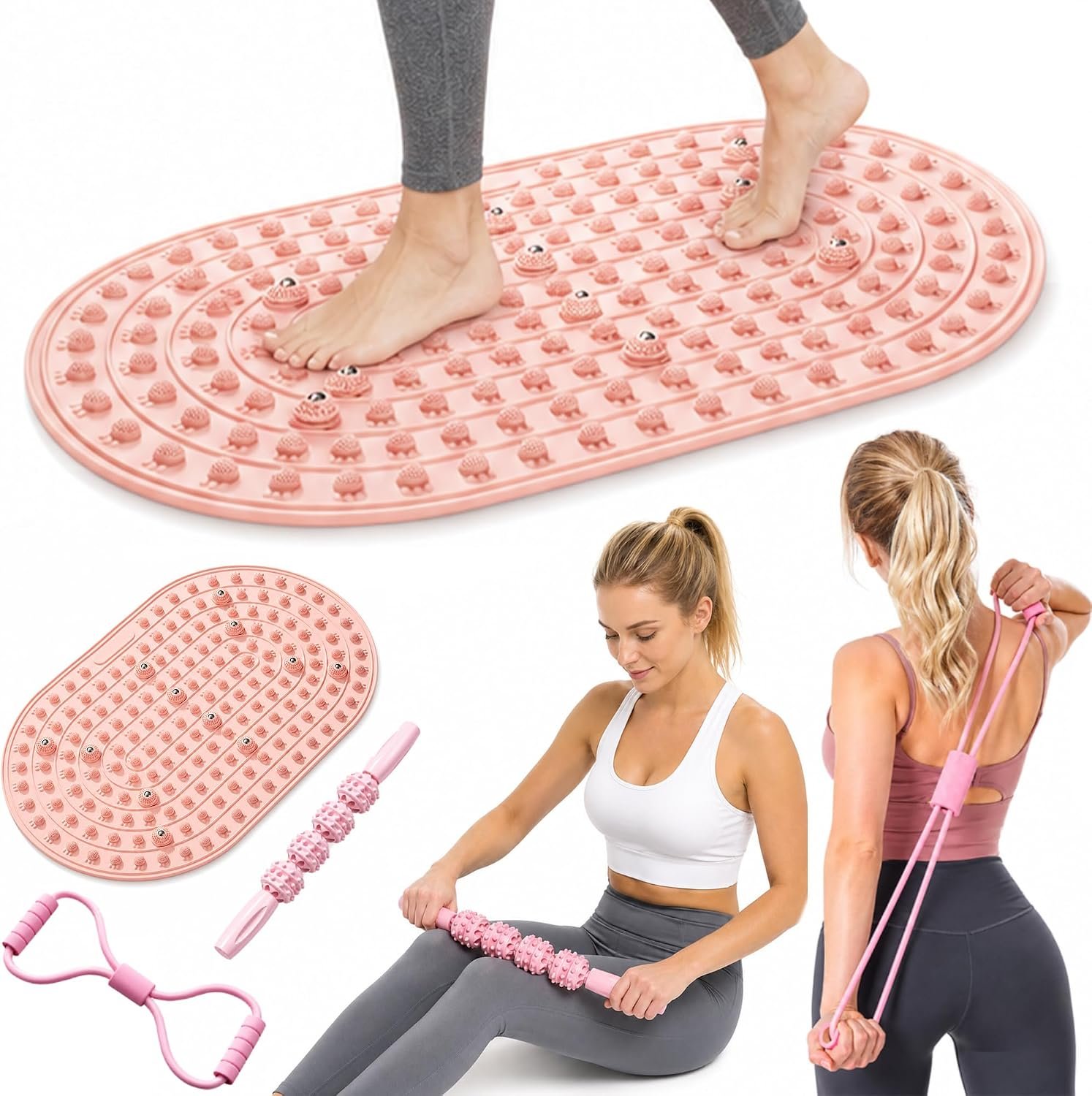 30 * 18 in Foot Massage Pad Soft Silicone Acupressure Point-Inspired Mat
