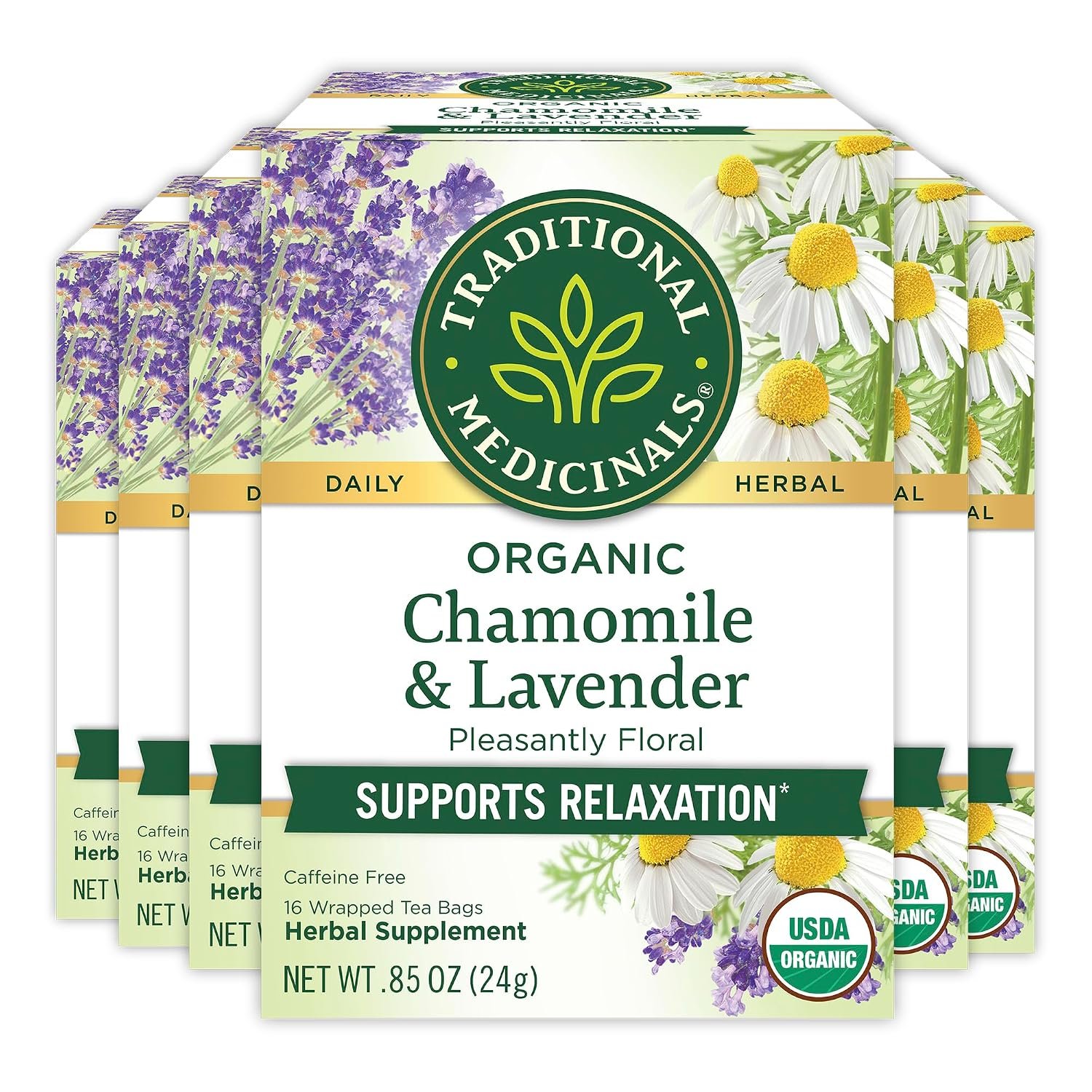 Traditional Medicinals Organic Chamomile & Lavender, 96 Tea Bags