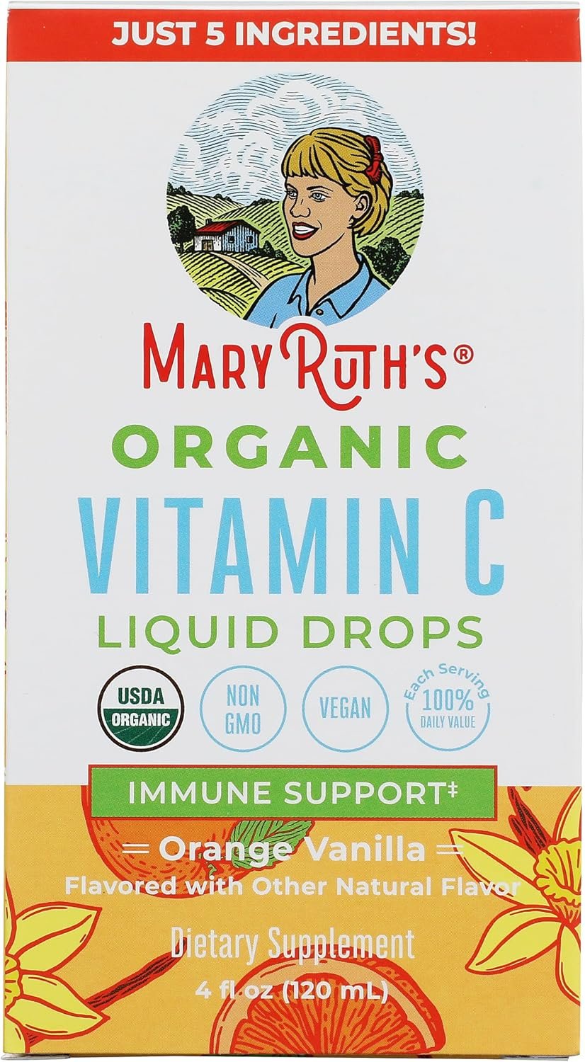 MaryRuth’s USDA Organic Vitamin C Drops, 4 Fl Oz