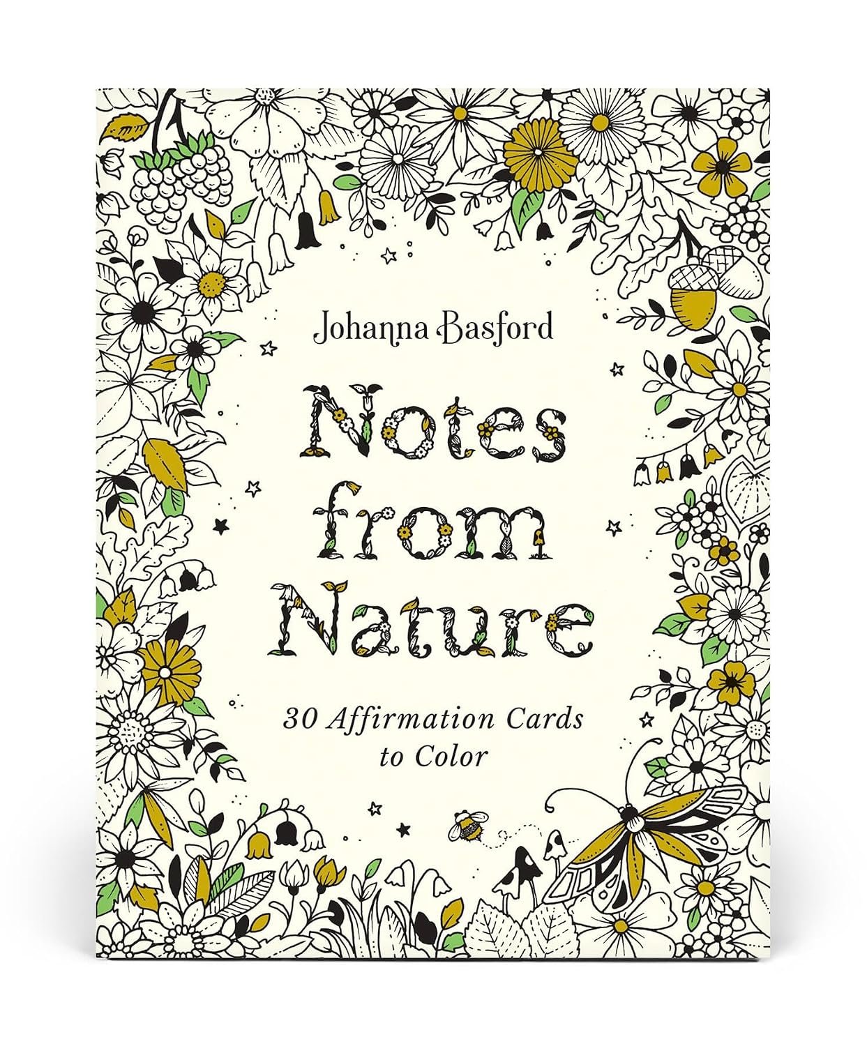 Johanna Basford Notes from Nature: 30 Affirmation Cards to Color