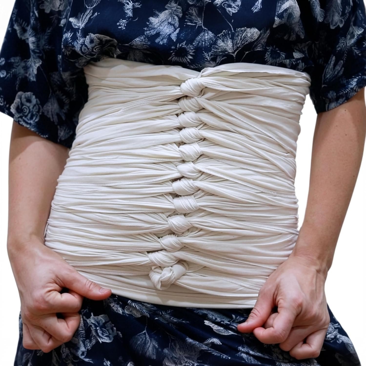 Bengkung Belly Binding Wrap Hip and Waist Support (Off White)