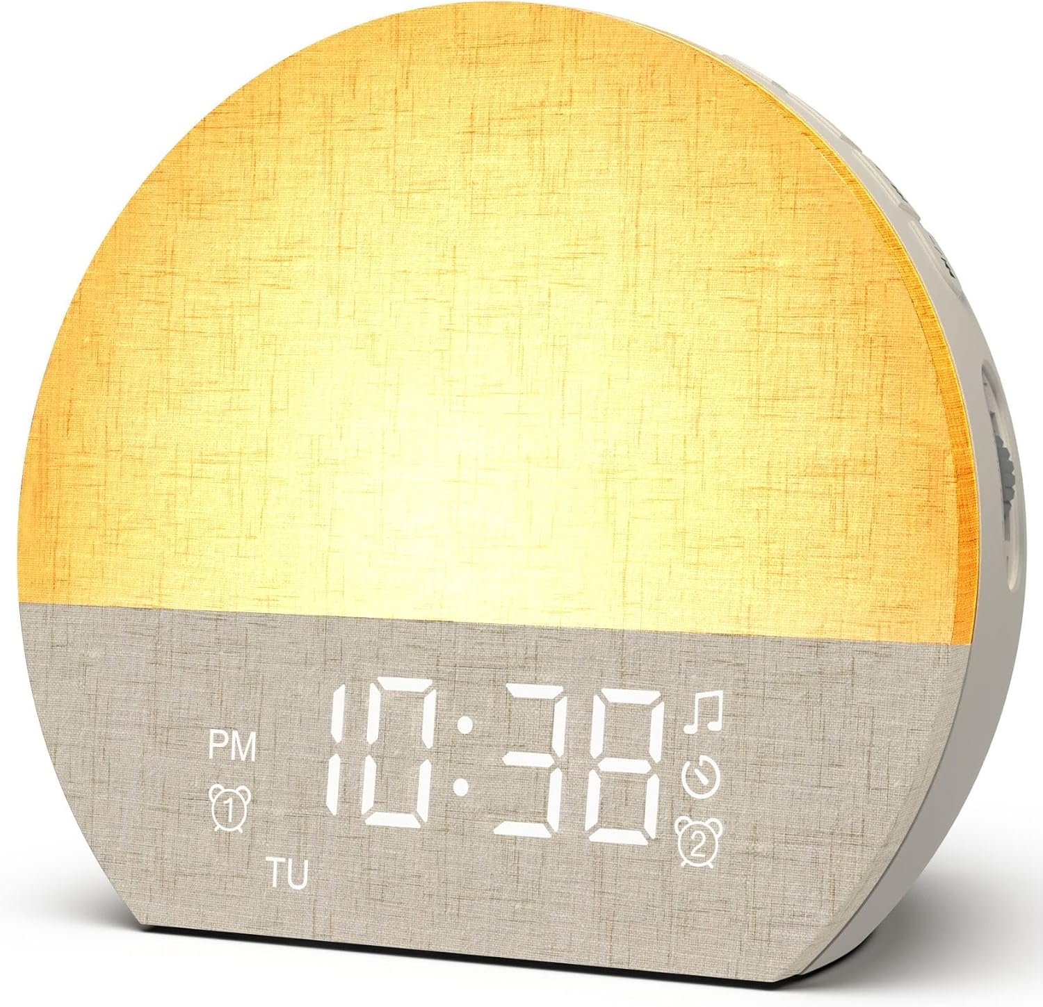 KEPLUG Sunrise Alarm Clock Sound Machine with Dual Alarm for Heavy Sleepers