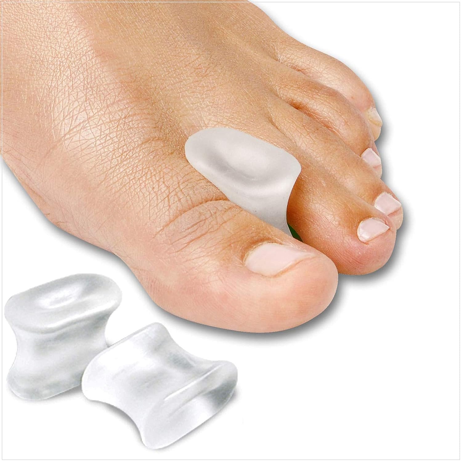 NatraCure Gel Toe Spacers 12 Pack – Helps with Bunions, Corns, Blisters, Rubbing & Overlapping Toes – Toe Separators for Women & Men to Correct Toes