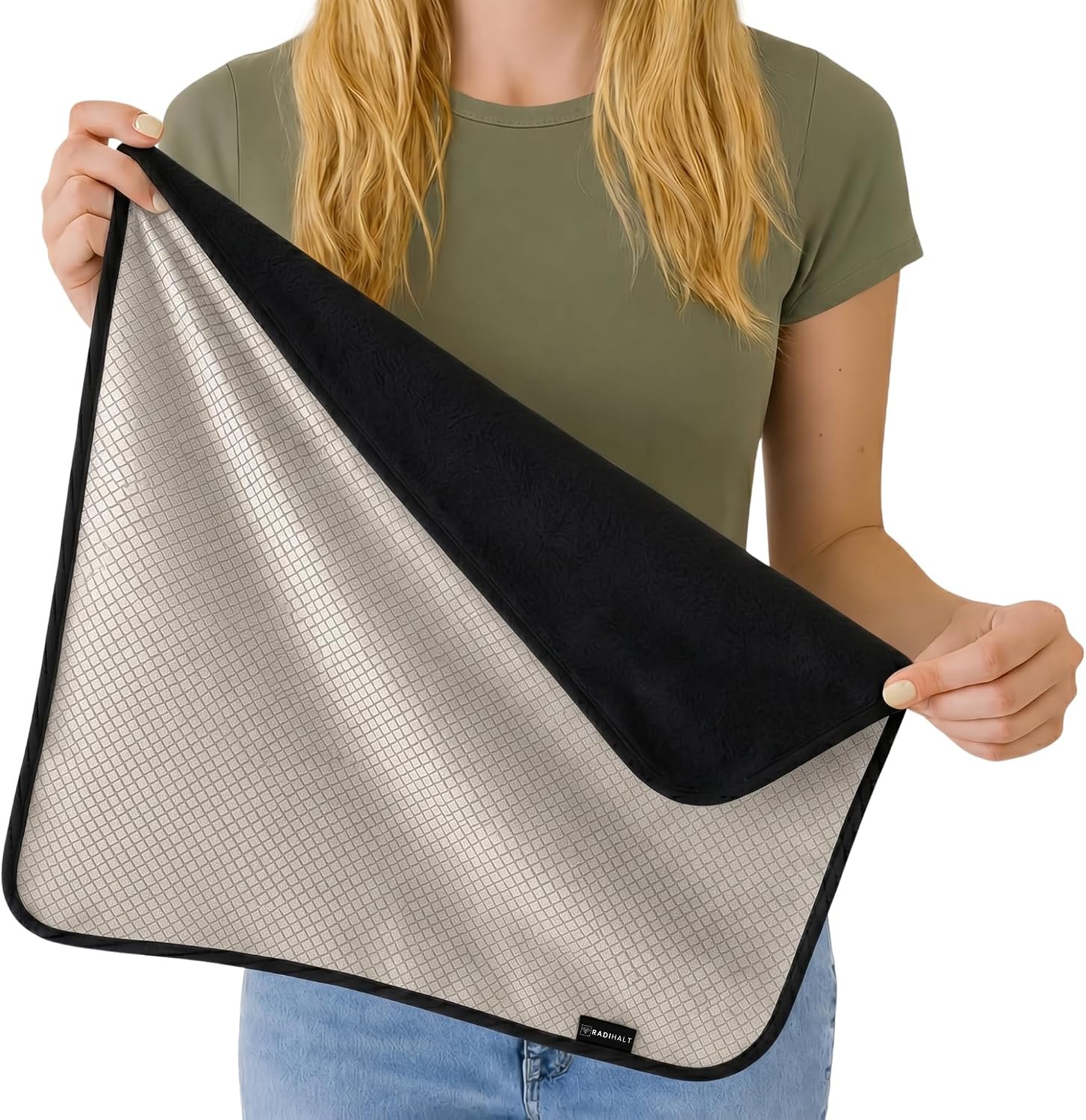 EMF Blocking Blanket for Laptop & Cell Phone – Faraday Blanket, EMF Laptop Shield & Radiation Protection Lap Pad