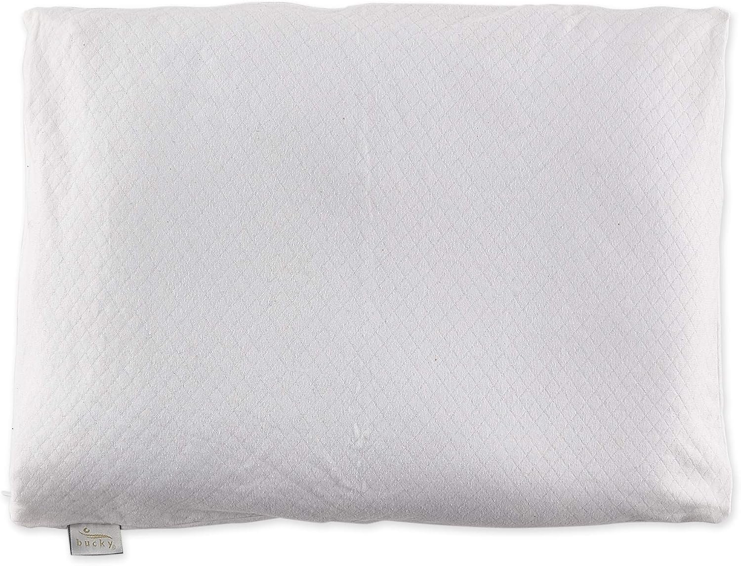 Bucky Natural Bedding Collection, Buckwheat/Millet Filled Duo Bed Pillow, 20×15″White