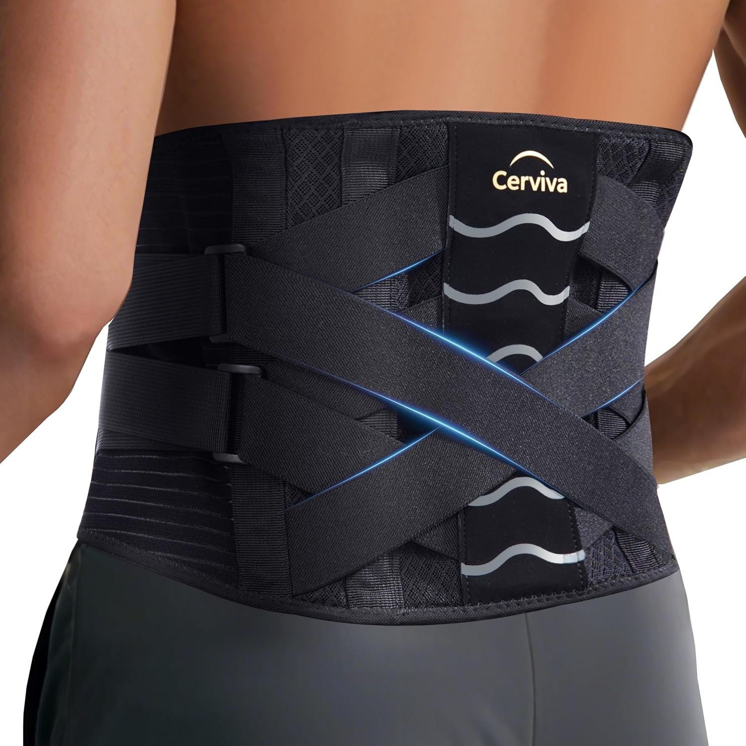 Back Brace Support Belt-Lumbar for Back Pain, Sciatica, Scoliosis, Herniated Disc Adjustable Support Straps-Lower Back Brace with Removable Lumbar Pad for Men & Women, Lumbar Support Belts for work (Medium)