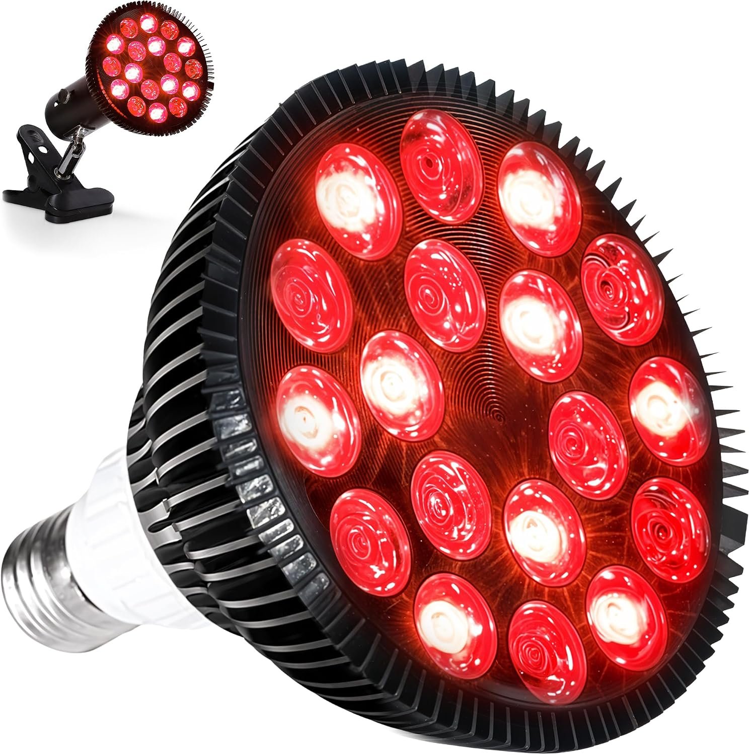 LifePro Infraglow Red Light Therapy Bulb – 18 LEDs Red Light Therapy Lamp