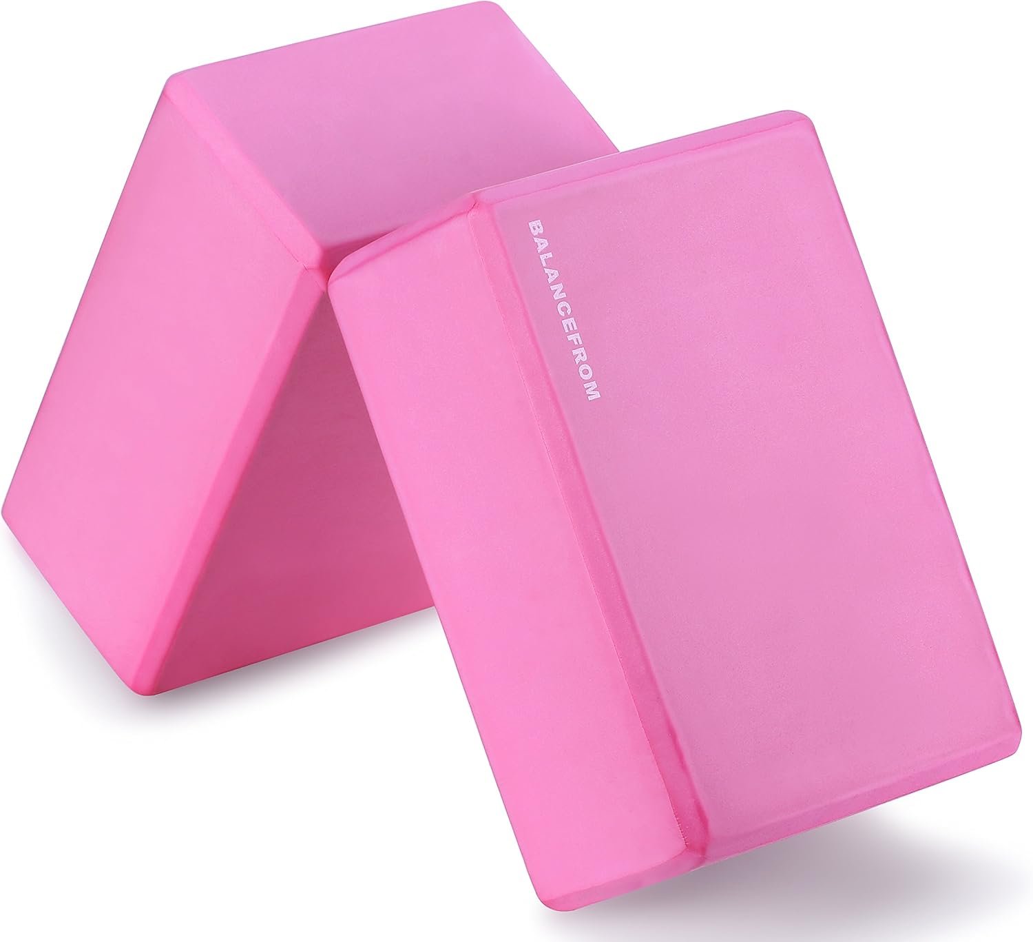 Fitvids Set of 2 High Density Yoga Blocks, 9″x6″x4″ Each