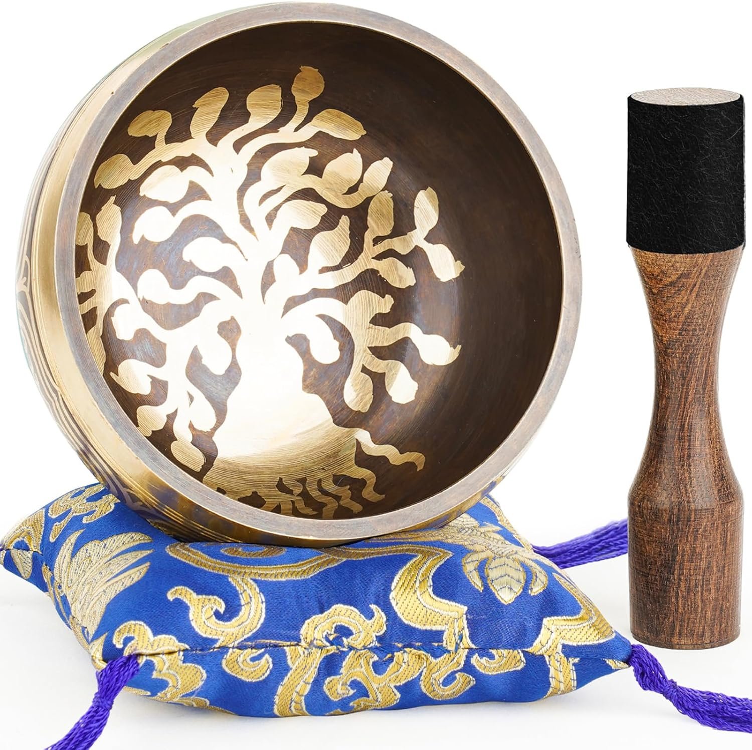 Hihealer Singing Bowl, Authentic Tibetan Sound Bowl for Yoga