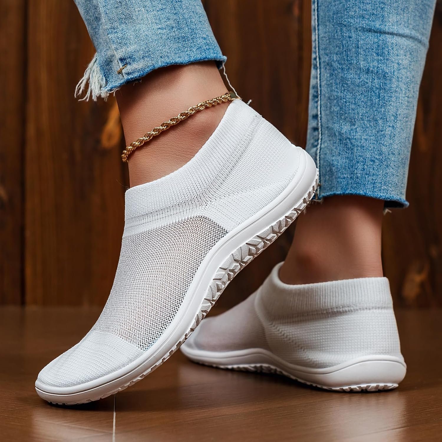 Women’s Walking Shoes Barefoot Shoes Minimalist Slip-on Sneakers Outdoor Slippers