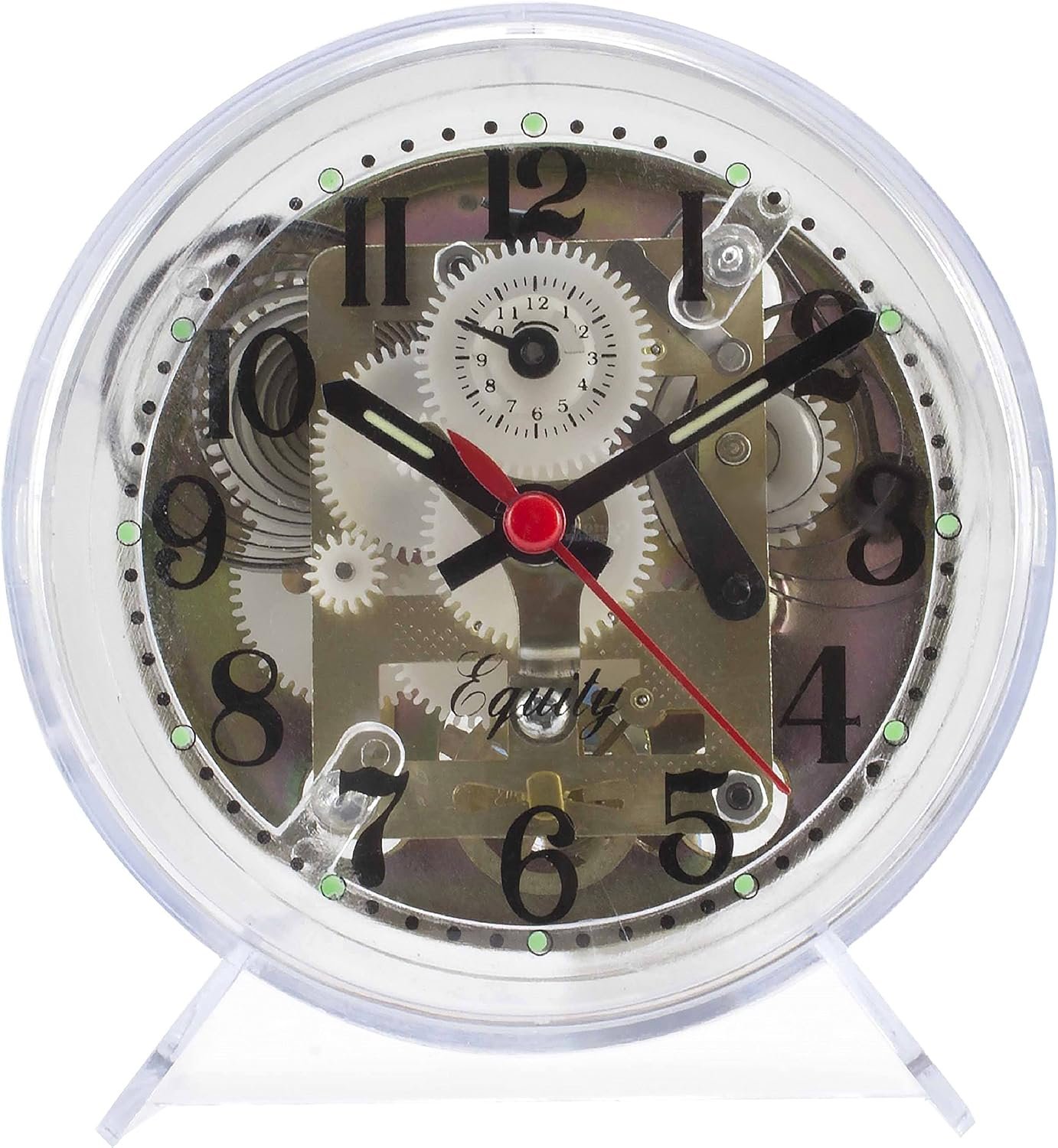 Equity by La Crosse 14073 Clear Analog Wind-Up Alarm Clock
