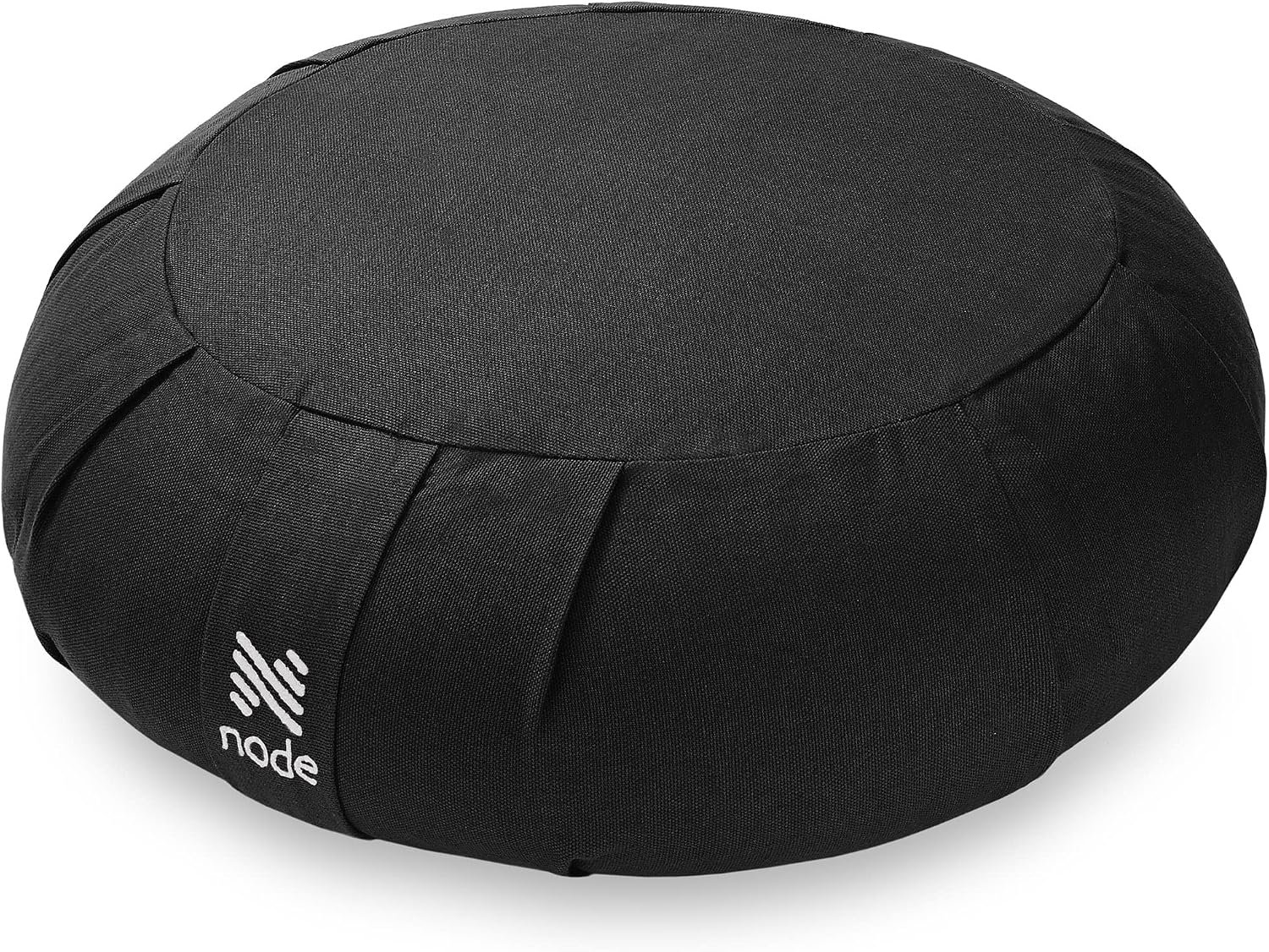Zafu Meditation Cushion, 15″ Round Buckwheat Yoga Pillow with Organic Cotton Cover