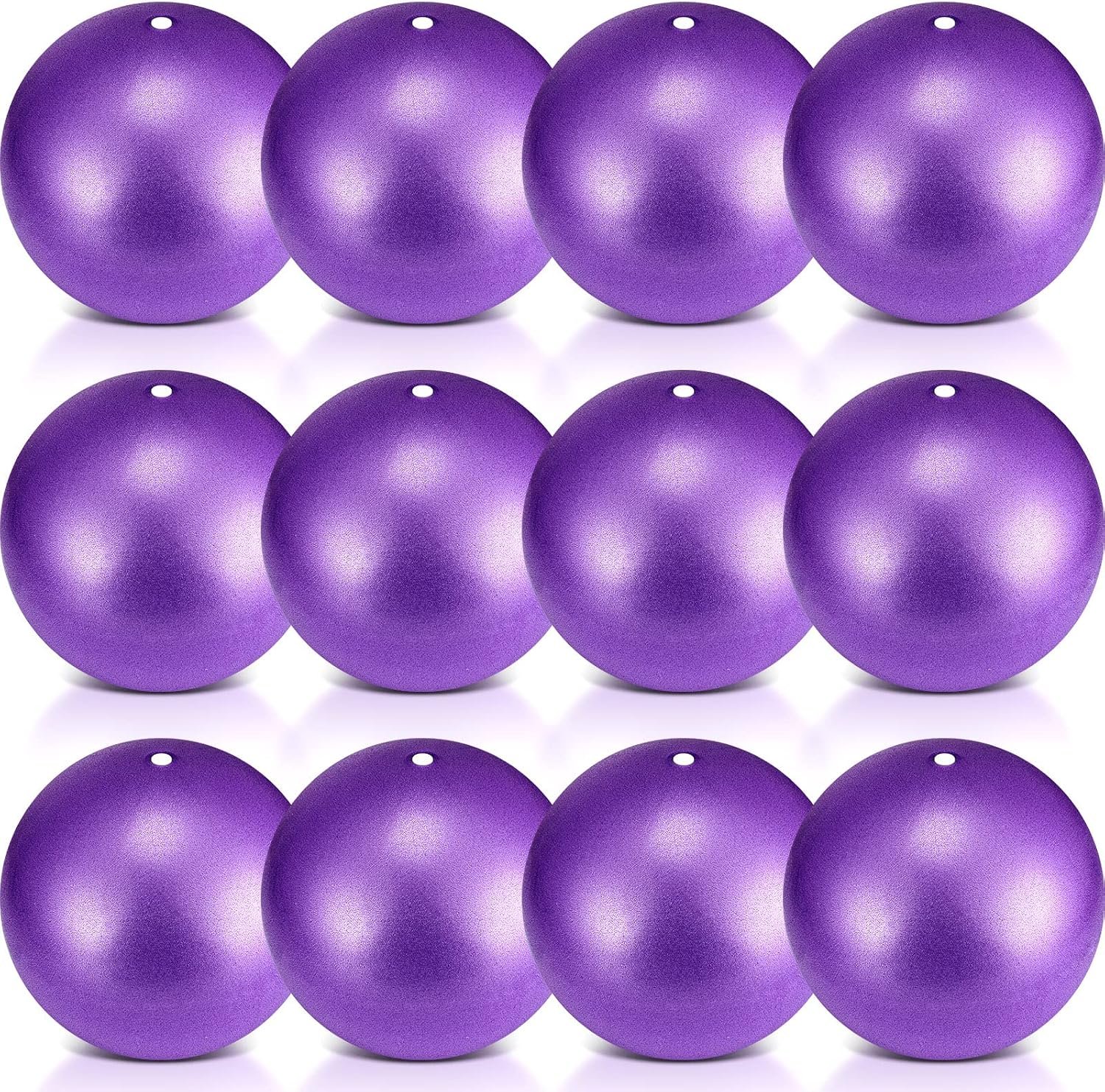 Hungdao 12 Pcs Mini Pilates Ball Small Bender for Yoga