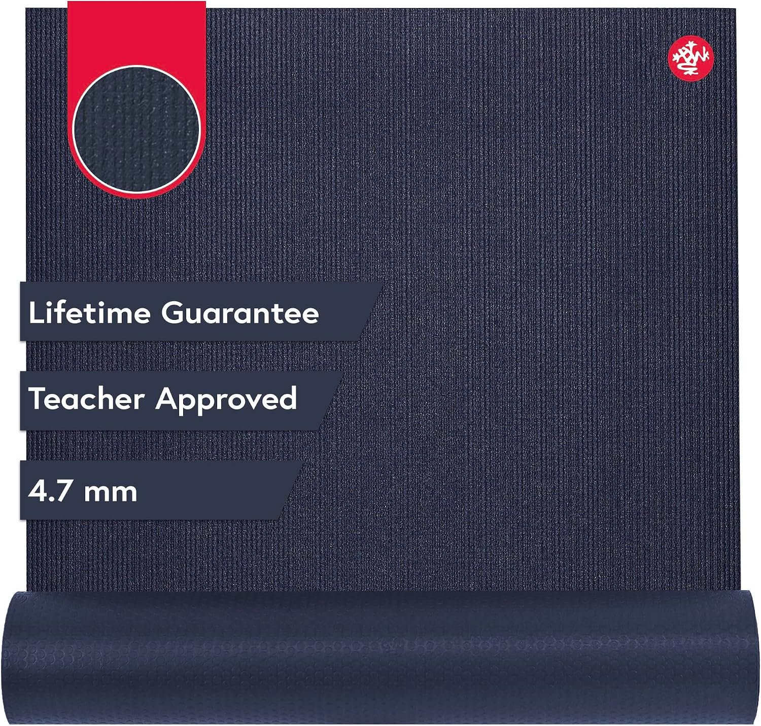 Manduka PROlite Yoga Mat 4.7mm | Lifetime Durability | Hygienic Construction | Teacher Approved