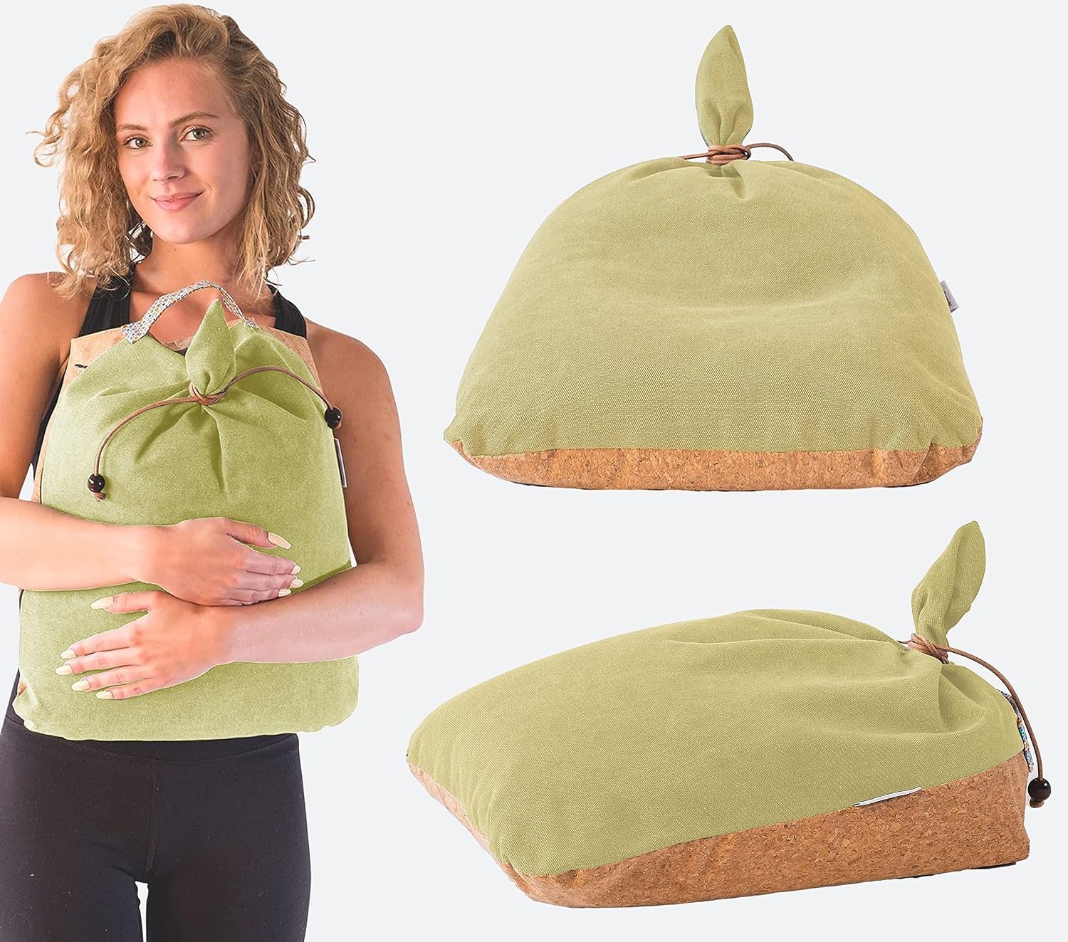 MONK & LLAMA Meditation Cushion Floor Cushion for Yoga & Sitting – Zafu Pillow for Proper Posture & Spinal Alignment, Comfortable Buckwheat Support with Washable Cover for Meditation, Home & Office